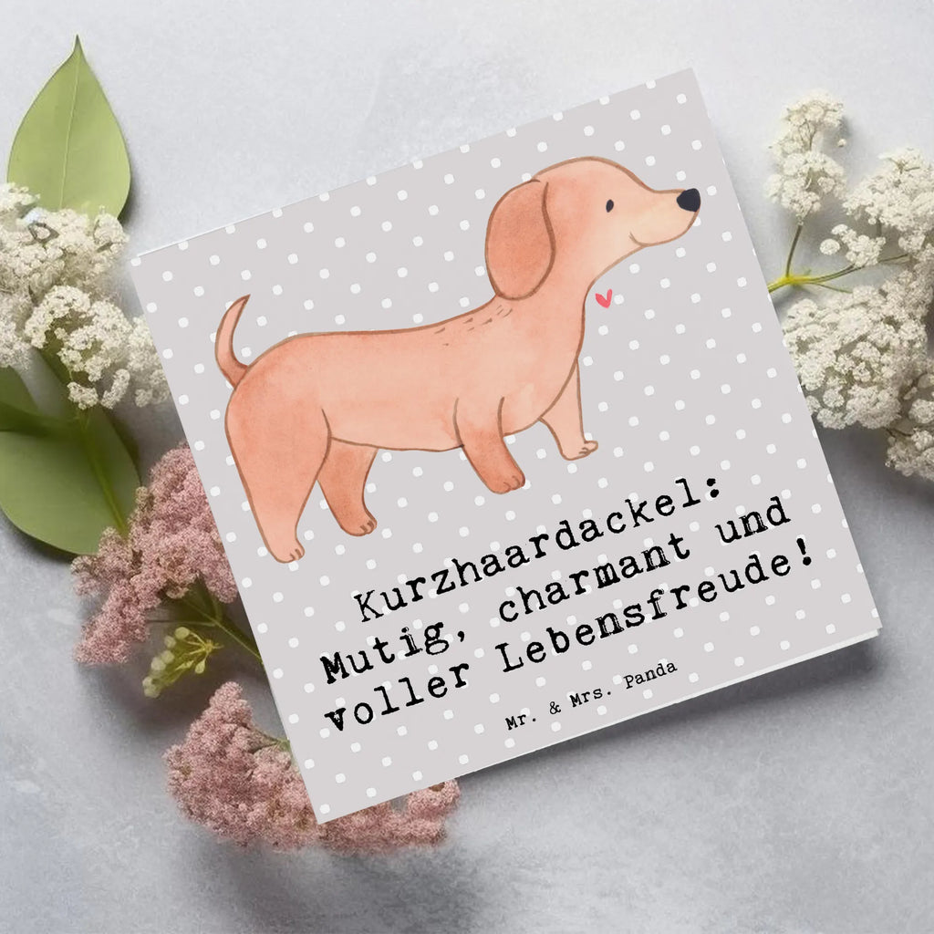 Deluxe Karte Mutiger Dackel Klappkarte, Hochzeitskarte, Grußkarte, Karte, Hochwertige Grußkarte, Geburtstagskarte, Glückwunschkarte, Hochwertige Klappkarte, Einladungskarte, Hund, Hunderasse, Rassehund, Hundebesitzer, Geschenk, Tierfreund, Schenken, Welpe