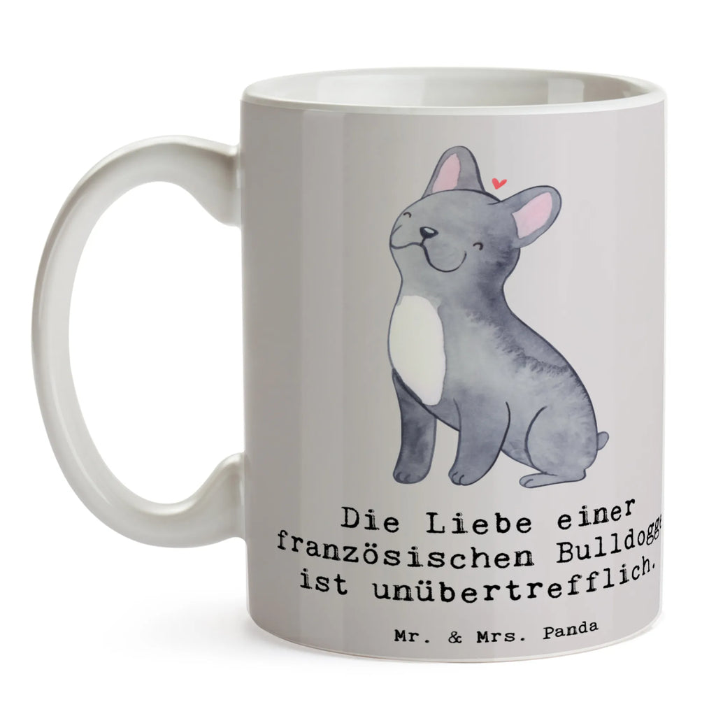 Tasse Französische Bulldogge Liebe Geschenktasse, Keramiktasse, Bürotasse, Porzellantasse, Kaffeetasse, Tasse mit Motiven, Teetasse, Tasse mit Zitaten, Tasse, Hund, Hunderasse, Rassehund, Hundebesitzer, Geschenk, Tierfreund, Schenken, Welpe