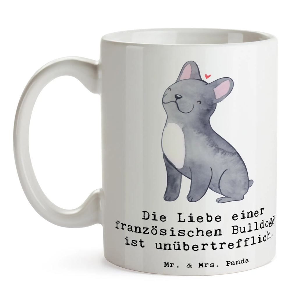 Tasse Französische Bulldogge Liebe Geschenktasse, Keramiktasse, Bürotasse, Porzellantasse, Kaffeetasse, Tasse mit Motiven, Teetasse, Tasse mit Zitaten, Tasse, Hund, Hunderasse, Rassehund, Hundebesitzer, Geschenk, Tierfreund, Schenken, Welpe