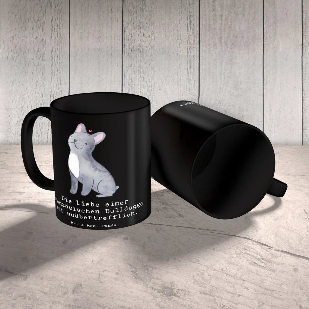 Tasse Französische Bulldogge Liebe Geschenktasse, Keramiktasse, Bürotasse, Porzellantasse, Kaffeetasse, Tasse mit Motiven, Teetasse, Tasse mit Zitaten, Tasse, Hund, Hunderasse, Rassehund, Hundebesitzer, Geschenk, Tierfreund, Schenken, Welpe