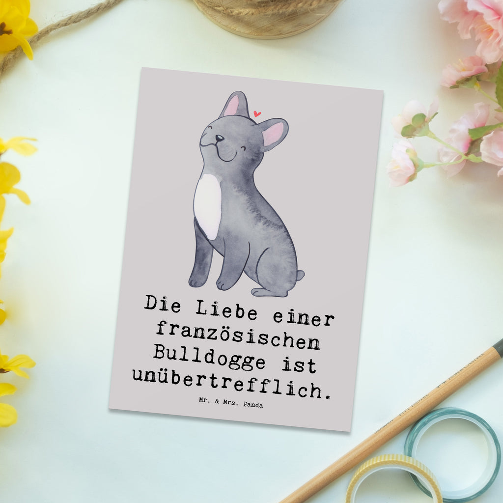 Postkarte Französische Bulldogge Liebe Karte, Postkarte, Geschenkkarte, Einladung Geburtstag, Ansichtskarte, Dankeskarte, Einladung, Einladungskarten Geburtstag, Geburtstagskarte, Ansichtskarten, Einladungskarte, Grußkarte, Hund, Hunderasse, Rassehund, Hundebesitzer, Geschenk, Tierfreund, Schenken, Welpe