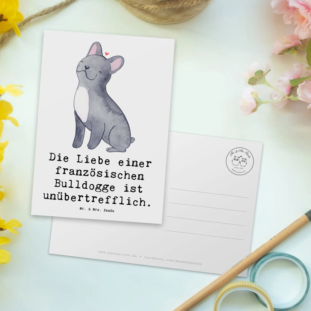 Postkarte Französische Bulldogge Liebe Karte, Postkarte, Geschenkkarte, Einladung Geburtstag, Ansichtskarte, Dankeskarte, Einladung, Einladungskarten Geburtstag, Geburtstagskarte, Ansichtskarten, Einladungskarte, Grußkarte, Hund, Hunderasse, Rassehund, Hundebesitzer, Geschenk, Tierfreund, Schenken, Welpe