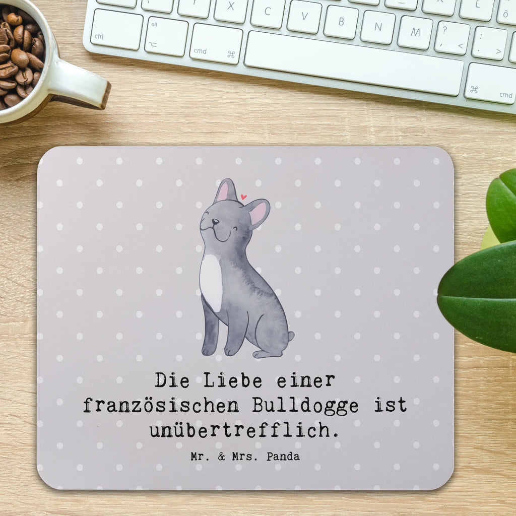 Mouse mat Die Liebe einer französischen Bulldogge ist unübertrefflich. Designer Mauspad, Arbeitszimmer, Einzigartiges Mauspad, PC Zubehör, Mausunterlage, Mauspad Büro, Mauspad, Mousepad, Computer zubehör, Büroausstattung, Hund, Hunderasse, Rassehund, Hundebesitzer, Geschenk, Tierfreund, Schenken, Welpe