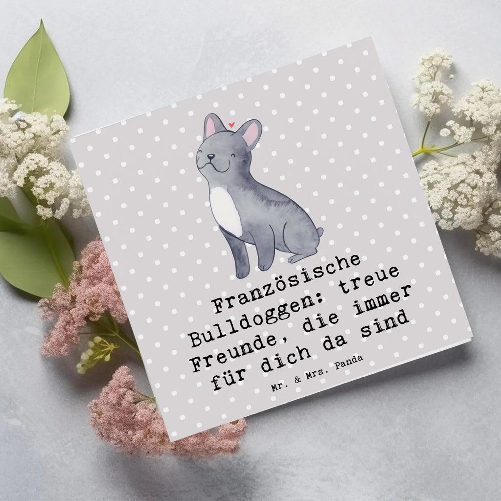 Deluxe Karte Französische Bulldogge Freund Hochwertige Klappkarte, Karte, Hochwertige Grußkarte, Glückwunschkarte, Hochzeitskarte, Einladungskarte, Grußkarte, Geburtstagskarte, Klappkarte, Hund, Hunderasse, Rassehund, Hundebesitzer, Geschenk, Tierfreund, Schenken, Welpe