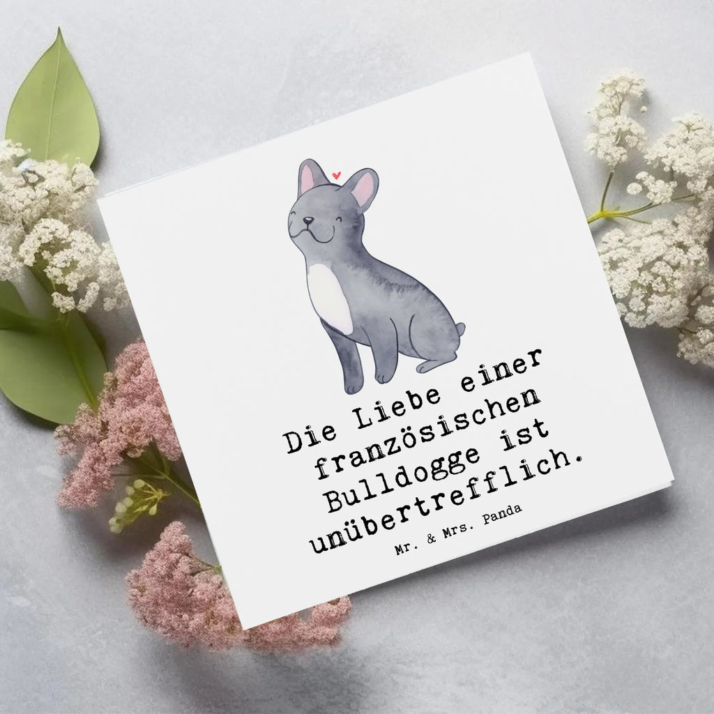 Deluxe Karte Französische Bulldogge Liebe Karte, Hochzeitskarte, Glückwunschkarte, Klappkarte, Grußkarte, Einladungskarte, Hochwertige Klappkarte, Hochwertige Grußkarte, Geburtstagskarte, Hund, Hunderasse, Rassehund, Hundebesitzer, Geschenk, Tierfreund, Schenken, Welpe