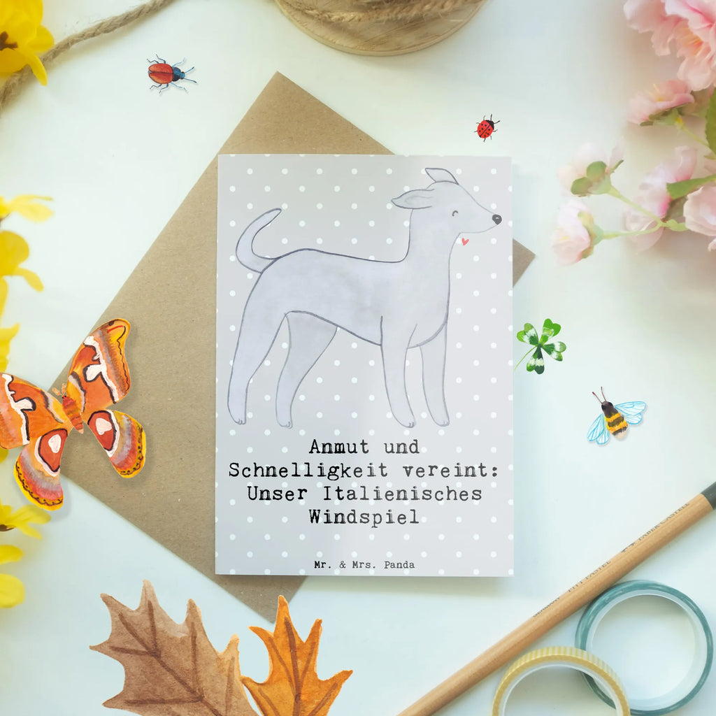 Grußkarte Italienisches Windspiel Ansichtskarten, Karte, Klappkarte, Grußkarte, Geburtstagskarte, Einladungskarte, Glückwunschkarte, Hochzeitskarte, Hund, Hunderasse, Rassehund, Hundebesitzer, Geschenk, Tierfreund, Schenken, Welpe