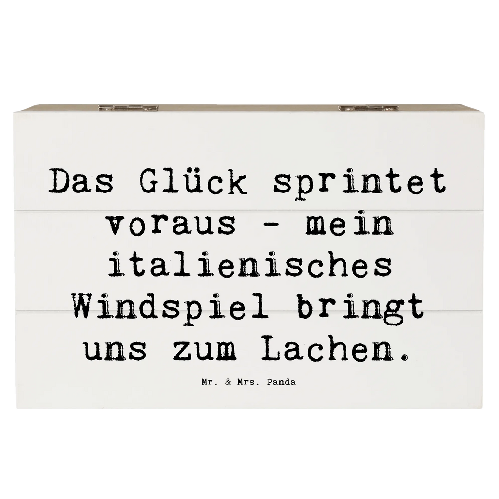 Holzkiste Spruch Italienisches Windspiel Glück XXL, Erinnerungsbox, Dekokiste, Geschenkbox, Schatulle, Truhe, Aufbewahrungsbox, Erinnerungskiste, Kiste, Geschenkdose, Holzkiste, Schatzkiste, Hund, Hunderasse, Rassehund, Hundebesitzer, Geschenk, Tierfreund, Schenken, Welpe