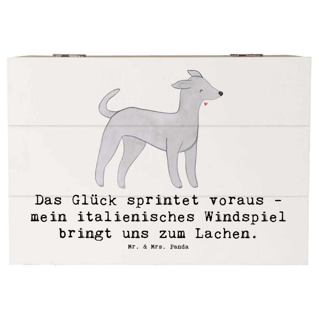 Wooden chest Das Glück sprintet voraus - mein italienisches Windspiel bringt uns zum Lachen. Kiste, Holzkiste, Erinnerungsbox, Geschenkbox, Schatulle, Geschenkdose, XXL, Erinnerungskiste, Truhe, Schatzkiste, Aufbewahrungsbox, Dekokiste, Hund, Hunderasse, Rassehund, Hundebesitzer, Geschenk, Tierfreund, Schenken, Welpe