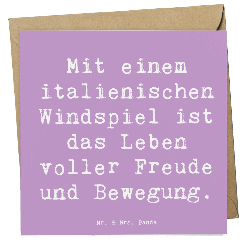 Deluxe Karte Spruch Italienisches Windspiel Glück Hochwertige Grußkarte, Grußkarte, Geburtstagskarte, Einladungskarte, Hochzeitskarte, Klappkarte, Hochwertige Klappkarte, Karte, Glückwunschkarte, Hund, Hunderasse, Rassehund, Hundebesitzer, Geschenk, Tierfreund, Schenken, Welpe