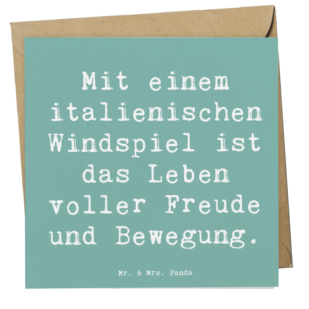 Deluxe Karte Spruch Italienisches Windspiel Glück Hochwertige Grußkarte, Grußkarte, Geburtstagskarte, Einladungskarte, Hochzeitskarte, Klappkarte, Hochwertige Klappkarte, Karte, Glückwunschkarte, Hund, Hunderasse, Rassehund, Hundebesitzer, Geschenk, Tierfreund, Schenken, Welpe