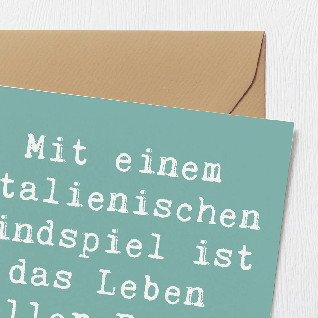 Deluxe Karte Spruch Italienisches Windspiel Glück Hochwertige Grußkarte, Grußkarte, Geburtstagskarte, Einladungskarte, Hochzeitskarte, Klappkarte, Hochwertige Klappkarte, Karte, Glückwunschkarte, Hund, Hunderasse, Rassehund, Hundebesitzer, Geschenk, Tierfreund, Schenken, Welpe