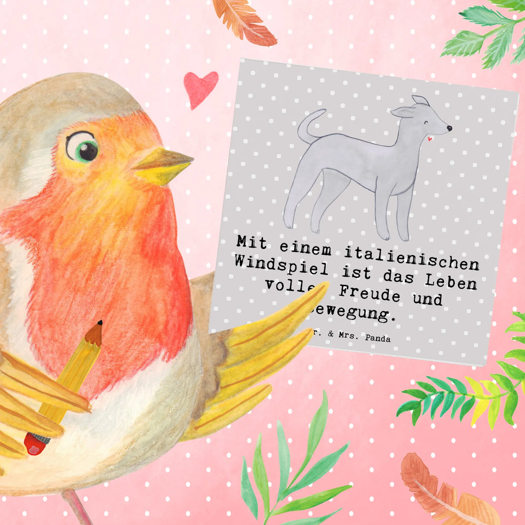 Deluxe Karte Italienisches Windspiel Glück Karte, Einladungskarte, Grußkarte, Hochwertige Klappkarte, Hochzeitskarte, Hochwertige Grußkarte, Glückwunschkarte, Klappkarte, Geburtstagskarte, Hund, Hunderasse, Rassehund, Hundebesitzer, Geschenk, Tierfreund, Schenken, Welpe