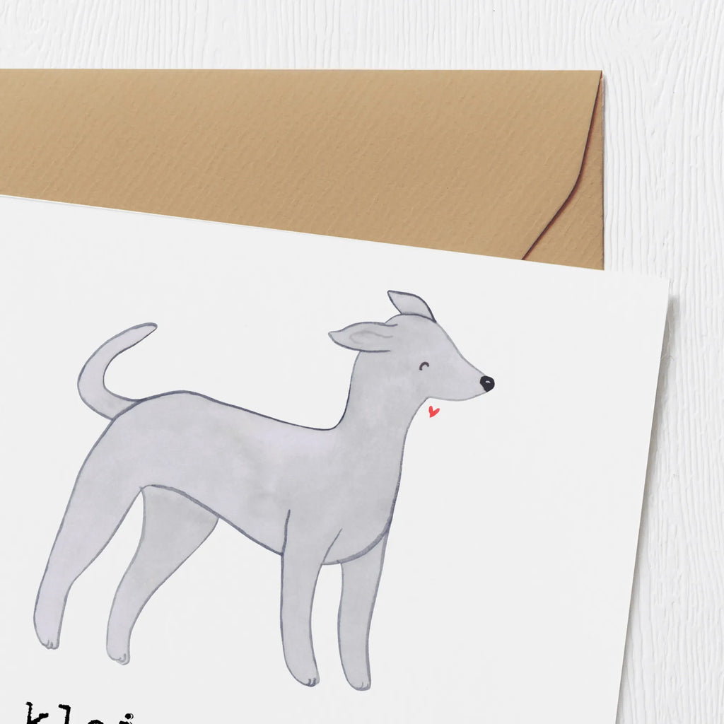 Deluxe Karte Italienisches Windspiel Karte, Klappkarte, Geburtstagskarte, Glückwunschkarte, Hochzeitskarte, Einladungskarte, Hochwertige Klappkarte, Hochwertige Grußkarte, Grußkarte, Hund, Hunderasse, Rassehund, Hundebesitzer, Geschenk, Tierfreund, Schenken, Welpe