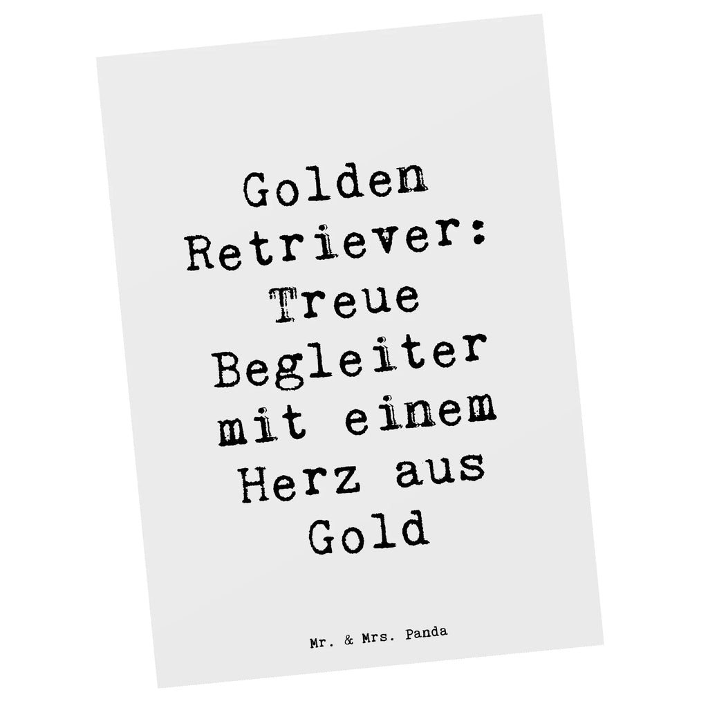 Postcard Saying Golden Retriever: Treue Begleiter mit einem Herz aus Gold Ansichtskarte, Karte, Einladung, Einladung Geburtstag, Ansichtskarten, Geburtstagskarte, Postkarte, Geschenkkarte, Grußkarte, Dankeskarte, Einladungskarte, Einladungskarten Geburtstag, Hund, Hunderasse, Rassehund, Hundebesitzer, Geschenk, Tierfreund, Schenken, Welpe