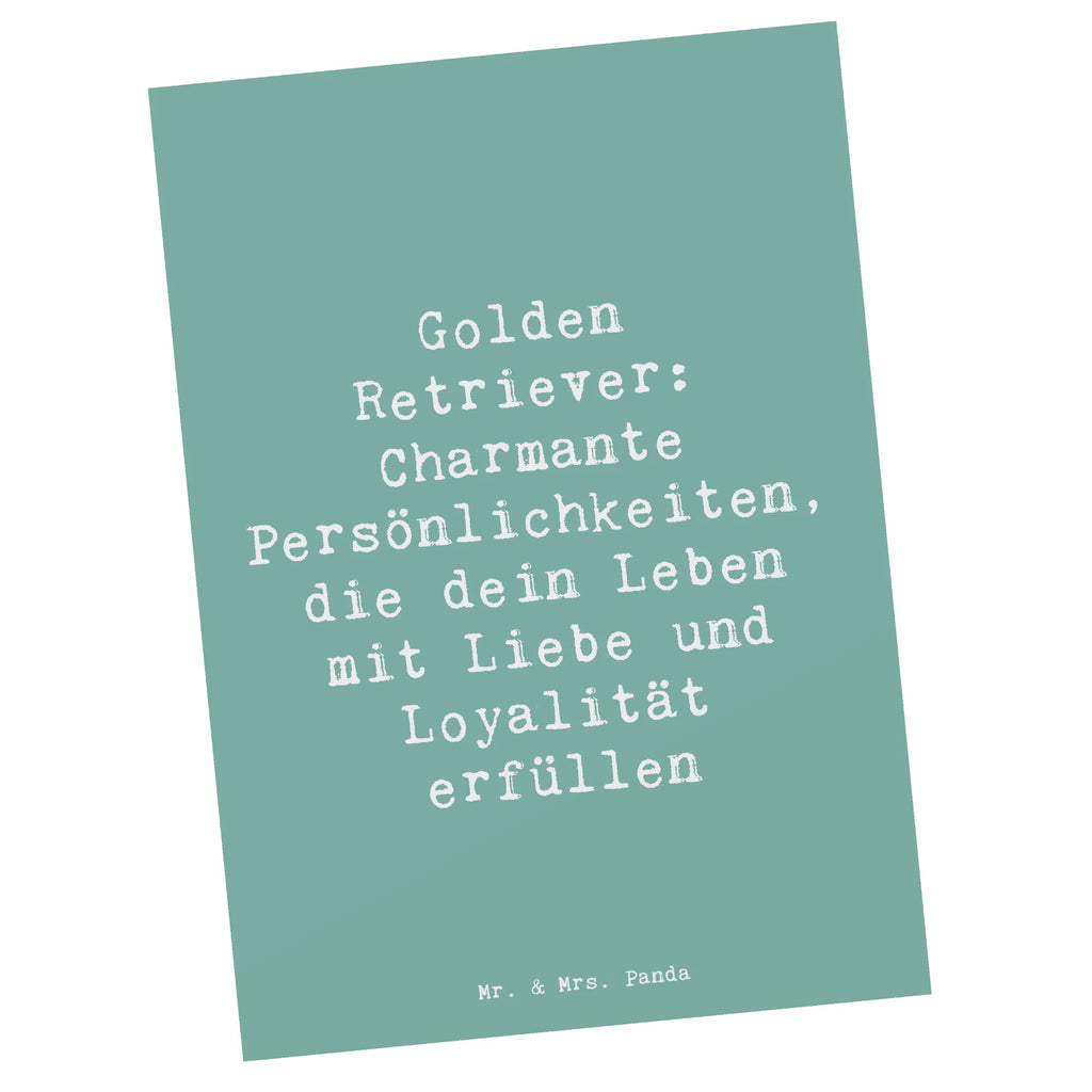 Postkarte Spruch Golden Retriever Charme Geschenkkarte, Einladungskarte, Karte, Geburtstagskarte, Grußkarte, Dankeskarte, Ansichtskarten, Einladungskarten Geburtstag, Einladung, Postkarte, Ansichtskarte, Einladung Geburtstag, Hund, Hunderasse, Rassehund, Hundebesitzer, Geschenk, Tierfreund, Schenken, Welpe