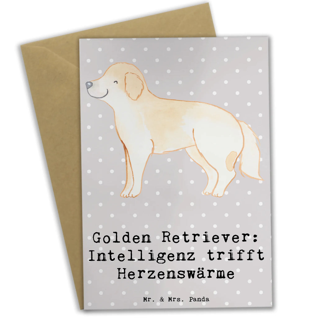 Greetings card Golden Retriever: Intelligenz trifft Herzenswärme Einladungskarte, Geburtstagskarte, Karte, Klappkarte, Grußkarte, Glückwunschkarte, Hochzeitskarte, Ansichtskarten, Hund, Hunderasse, Rassehund, Hundebesitzer, Geschenk, Tierfreund, Schenken, Welpe