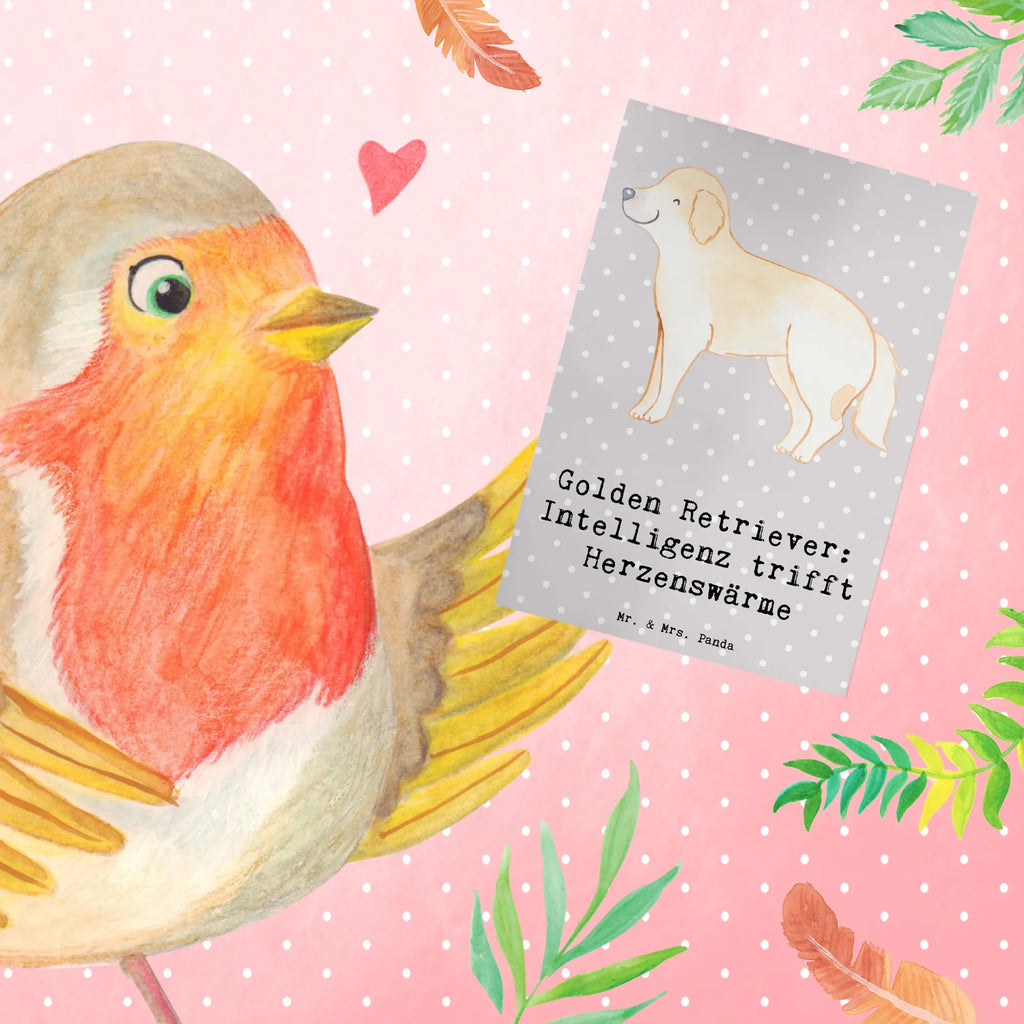 Greetings card Golden Retriever: Intelligenz trifft Herzenswärme Einladungskarte, Geburtstagskarte, Karte, Klappkarte, Grußkarte, Glückwunschkarte, Hochzeitskarte, Ansichtskarten, Hund, Hunderasse, Rassehund, Hundebesitzer, Geschenk, Tierfreund, Schenken, Welpe
