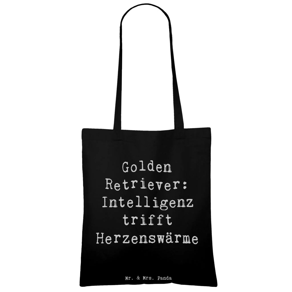 Tote bag Saying Golden Retriever: Intelligenz trifft Herzenswärme Schultertasche, Einkaufstüte, Beutel, Shopper, Stoffbeutel, Jutetasche, Beuteltasche, Jutebeutel, Laptoptasche, Umhängetasche, Tasche, Strandtasche, Stofftasche, Tragetasche, Einkaufstasche, Badetasche, Hund, Hunderasse, Rassehund, Hundebesitzer, Geschenk, Tierfreund, Schenken, Welpe