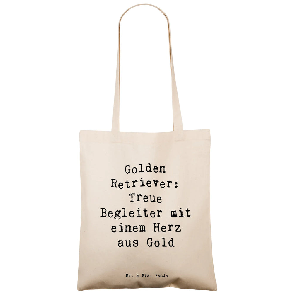 Tote bag Saying Golden Retriever: Treue Begleiter mit einem Herz aus Gold Einkaufstasche, Strandtasche, Beuteltasche, Laptoptasche, Einkaufstüte, Jutetasche, Jutebeutel, Stofftasche, Schultertasche, Tragetasche, Stoffbeutel, Beutel, Badetasche, Umhängetasche, Shopper, Tasche, Hund, Hunderasse, Rassehund, Hundebesitzer, Geschenk, Tierfreund, Schenken, Welpe