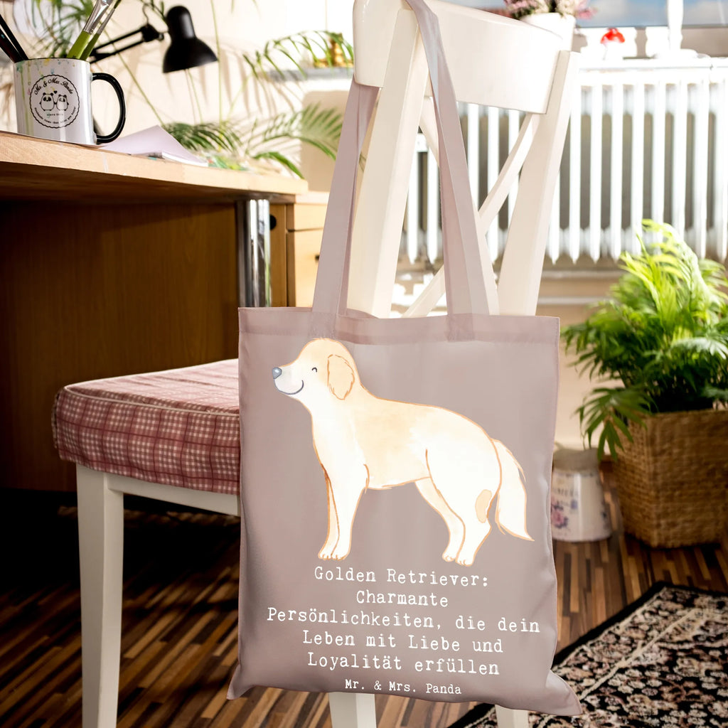 Tragetasche Golden Retriever Charme Einkaufstasche, Jutebeutel, Jutetasche, Stoffbeutel, Umhängetasche, Schultertasche, Strandtasche, Shopper, Stofftasche, Tragetasche, Beutel, Einkaufstüte, Laptoptasche, Badetasche, Beuteltasche, Tasche, Hund, Hunderasse, Rassehund, Hundebesitzer, Geschenk, Tierfreund, Schenken, Welpe