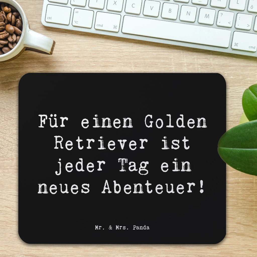 Mauspad Spruch Golden Retriever Abenteuer Einzigartiges Mauspad, Mousepad, Mauspad Büro, Computer zubehör, PC Zubehör, Büroausstattung, Arbeitszimmer, Designer Mauspad, Mauspad, Mausunterlage, Hund, Hunderasse, Rassehund, Hundebesitzer, Geschenk, Tierfreund, Schenken, Welpe