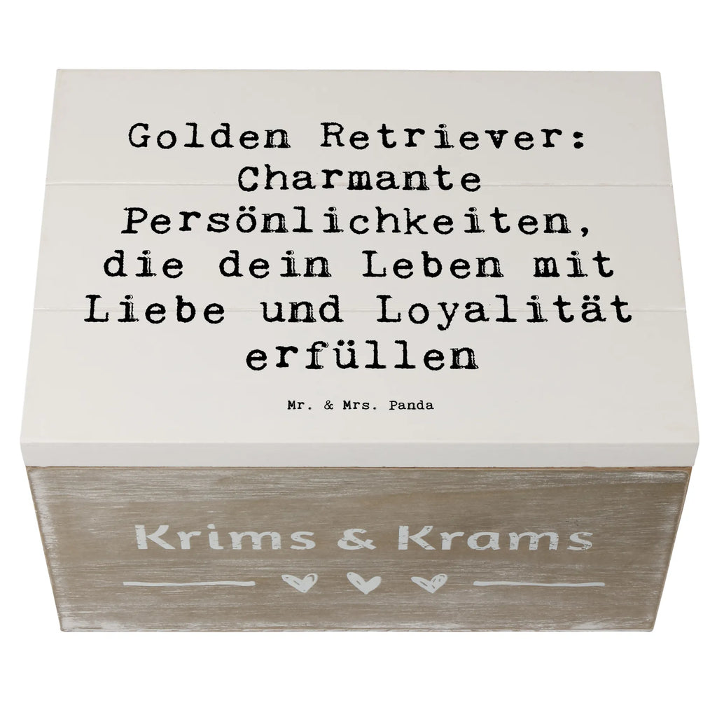 Wooden chest Saying Golden Retriever: Charmante Persönlichkeiten, die dein Leben mit Liebe und Loyalität erfüllen Geschenkbox, XXL, Geschenkdose, Dekokiste, Kiste, Erinnerungsbox, Aufbewahrungsbox, Schatzkiste, Truhe, Holzkiste, Schatulle, Erinnerungskiste, Hund, Hunderasse, Rassehund, Hundebesitzer, Geschenk, Tierfreund, Schenken, Welpe