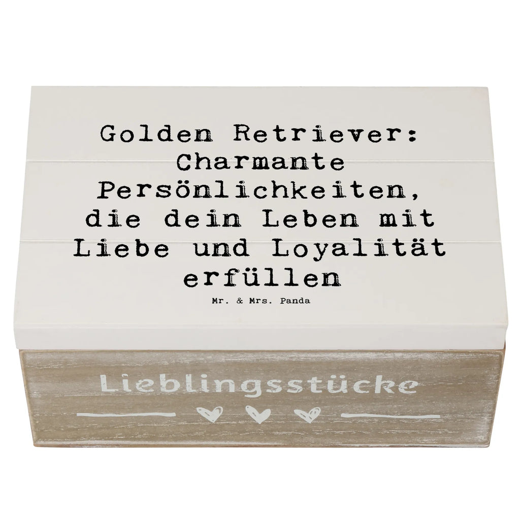 Wooden chest Saying Golden Retriever: Charmante Persönlichkeiten, die dein Leben mit Liebe und Loyalität erfüllen Geschenkbox, XXL, Geschenkdose, Dekokiste, Kiste, Erinnerungsbox, Aufbewahrungsbox, Schatzkiste, Truhe, Holzkiste, Schatulle, Erinnerungskiste, Hund, Hunderasse, Rassehund, Hundebesitzer, Geschenk, Tierfreund, Schenken, Welpe