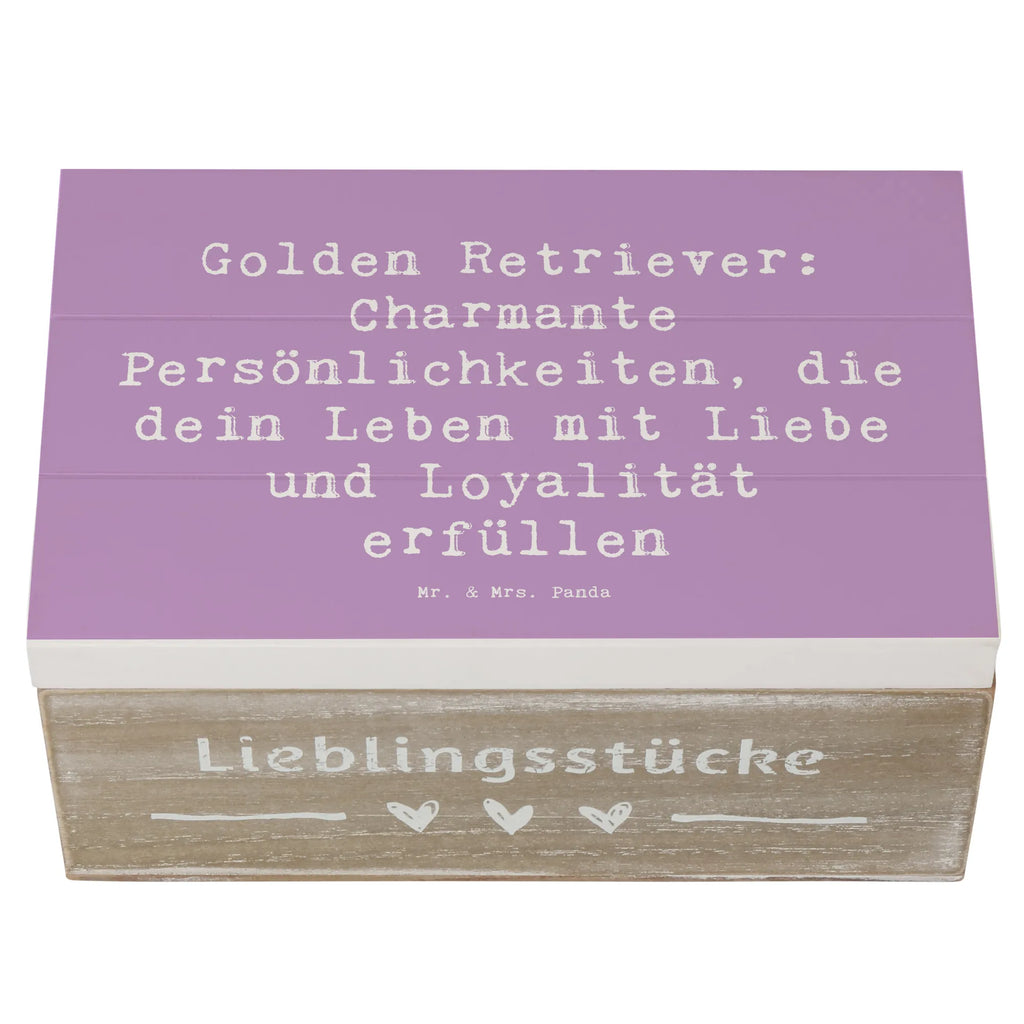 Wooden chest Saying Golden Retriever: Charmante Persönlichkeiten, die dein Leben mit Liebe und Loyalität erfüllen Geschenkbox, XXL, Geschenkdose, Dekokiste, Kiste, Erinnerungsbox, Aufbewahrungsbox, Schatzkiste, Truhe, Holzkiste, Schatulle, Erinnerungskiste, Hund, Hunderasse, Rassehund, Hundebesitzer, Geschenk, Tierfreund, Schenken, Welpe