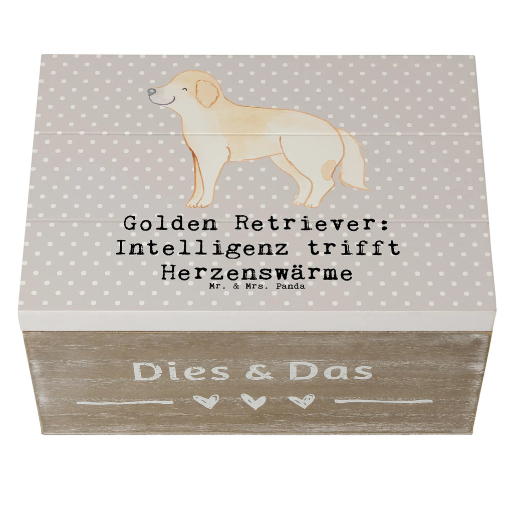 Wooden chest Golden Retriever: Intelligenz trifft Herzenswärme Holzkiste, Dekokiste, Schatulle, Kiste, XXL, Truhe, Schatzkiste, Geschenkbox, Aufbewahrungsbox, Geschenkdose, Erinnerungsbox, Erinnerungskiste, Hund, Hunderasse, Rassehund, Hundebesitzer, Geschenk, Tierfreund, Schenken, Welpe