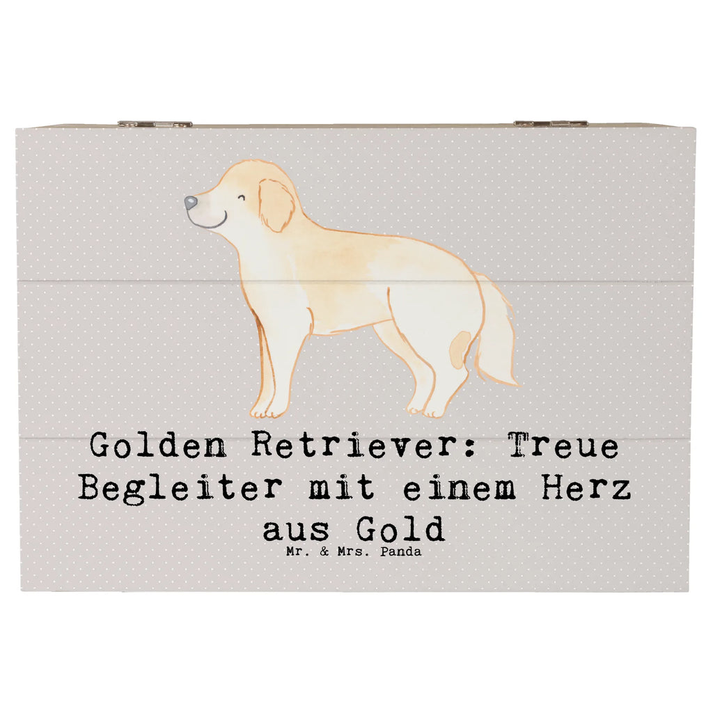 Holzkiste Golden Retriever Freund Dekokiste, Truhe, Erinnerungsbox, Geschenkbox, Geschenkdose, XXL, Erinnerungskiste, Schatzkiste, Holzkiste, Schatulle, Aufbewahrungsbox, Kiste, Hund, Hunderasse, Rassehund, Hundebesitzer, Geschenk, Tierfreund, Schenken, Welpe