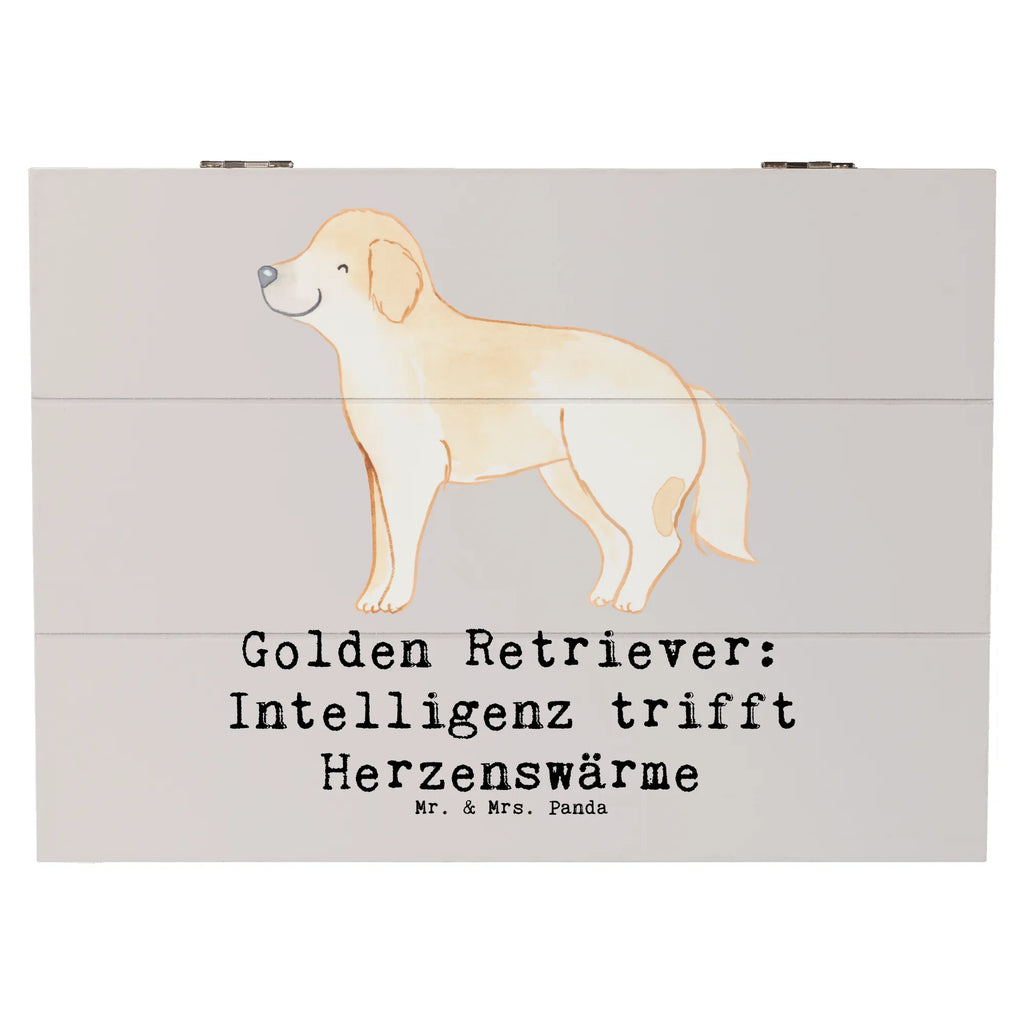 Wooden chest Golden Retriever: Intelligenz trifft Herzenswärme Holzkiste, Dekokiste, Schatulle, Kiste, XXL, Truhe, Schatzkiste, Geschenkbox, Aufbewahrungsbox, Geschenkdose, Erinnerungsbox, Erinnerungskiste, Hund, Hunderasse, Rassehund, Hundebesitzer, Geschenk, Tierfreund, Schenken, Welpe