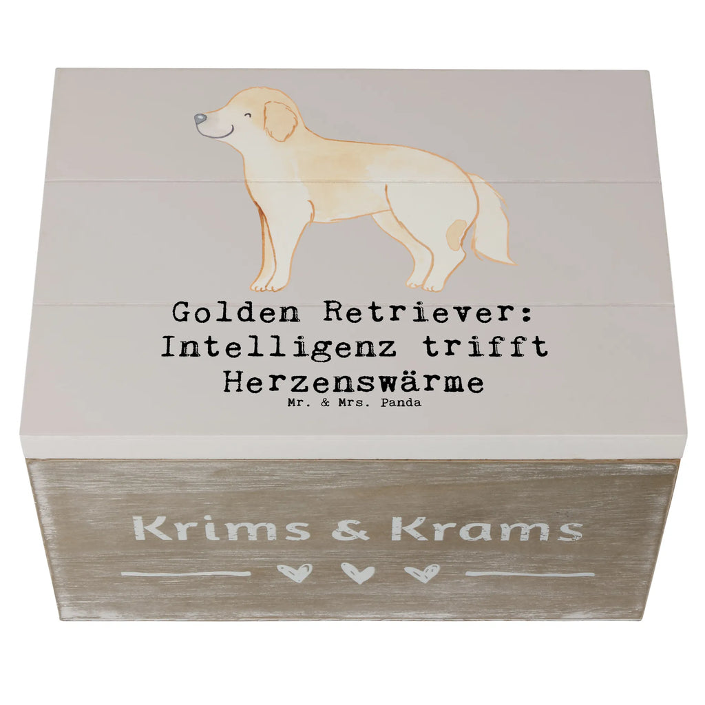 Wooden chest Golden Retriever: Intelligenz trifft Herzenswärme Holzkiste, Dekokiste, Schatulle, Kiste, XXL, Truhe, Schatzkiste, Geschenkbox, Aufbewahrungsbox, Geschenkdose, Erinnerungsbox, Erinnerungskiste, Hund, Hunderasse, Rassehund, Hundebesitzer, Geschenk, Tierfreund, Schenken, Welpe