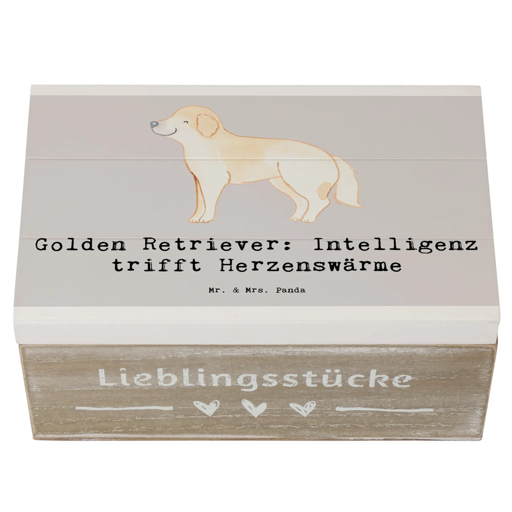 Wooden chest Golden Retriever: Intelligenz trifft Herzenswärme Holzkiste, Dekokiste, Schatulle, Kiste, XXL, Truhe, Schatzkiste, Geschenkbox, Aufbewahrungsbox, Geschenkdose, Erinnerungsbox, Erinnerungskiste, Hund, Hunderasse, Rassehund, Hundebesitzer, Geschenk, Tierfreund, Schenken, Welpe