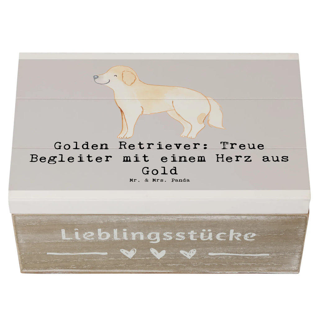 Holzkiste Golden Retriever Freund Dekokiste, Truhe, Erinnerungsbox, Geschenkbox, Geschenkdose, XXL, Erinnerungskiste, Schatzkiste, Holzkiste, Schatulle, Aufbewahrungsbox, Kiste, Hund, Hunderasse, Rassehund, Hundebesitzer, Geschenk, Tierfreund, Schenken, Welpe