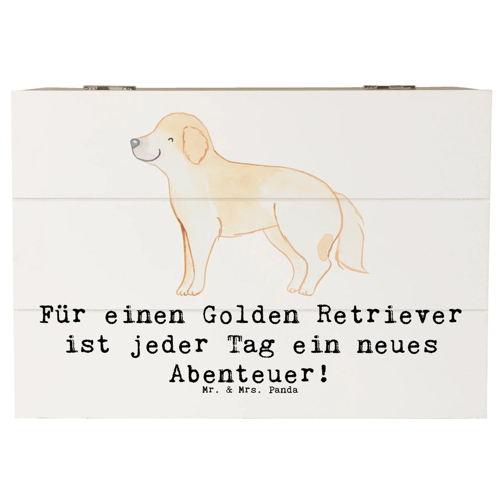 Holzkiste Golden Retriever Abenteuer Kiste, Geschenkdose, Schatzkiste, Geschenkbox, XXL, Dekokiste, Schatulle, Erinnerungskiste, Aufbewahrungsbox, Truhe, Holzkiste, Erinnerungsbox, Hund, Hunderasse, Rassehund, Hundebesitzer, Geschenk, Tierfreund, Schenken, Welpe