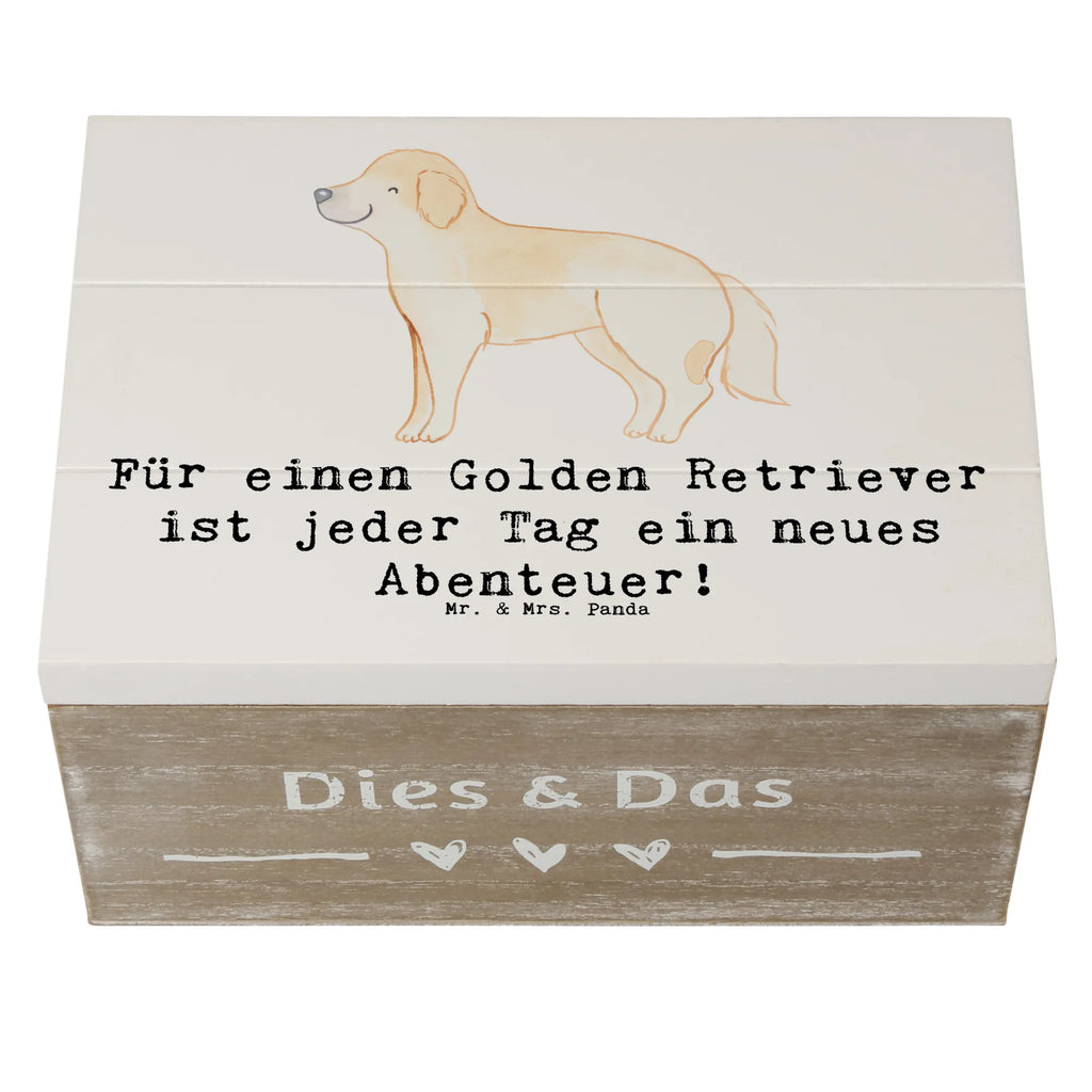 Holzkiste Golden Retriever Abenteuer Kiste, Geschenkdose, Schatzkiste, Geschenkbox, XXL, Dekokiste, Schatulle, Erinnerungskiste, Aufbewahrungsbox, Truhe, Holzkiste, Erinnerungsbox, Hund, Hunderasse, Rassehund, Hundebesitzer, Geschenk, Tierfreund, Schenken, Welpe