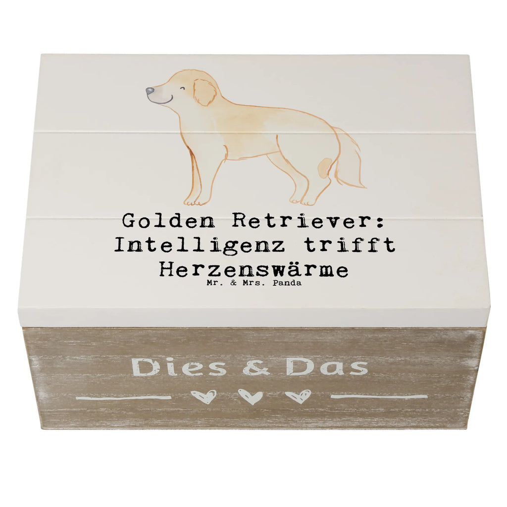 Wooden chest Golden Retriever: Intelligenz trifft Herzenswärme Holzkiste, Dekokiste, Schatulle, Kiste, XXL, Truhe, Schatzkiste, Geschenkbox, Aufbewahrungsbox, Geschenkdose, Erinnerungsbox, Erinnerungskiste, Hund, Hunderasse, Rassehund, Hundebesitzer, Geschenk, Tierfreund, Schenken, Welpe