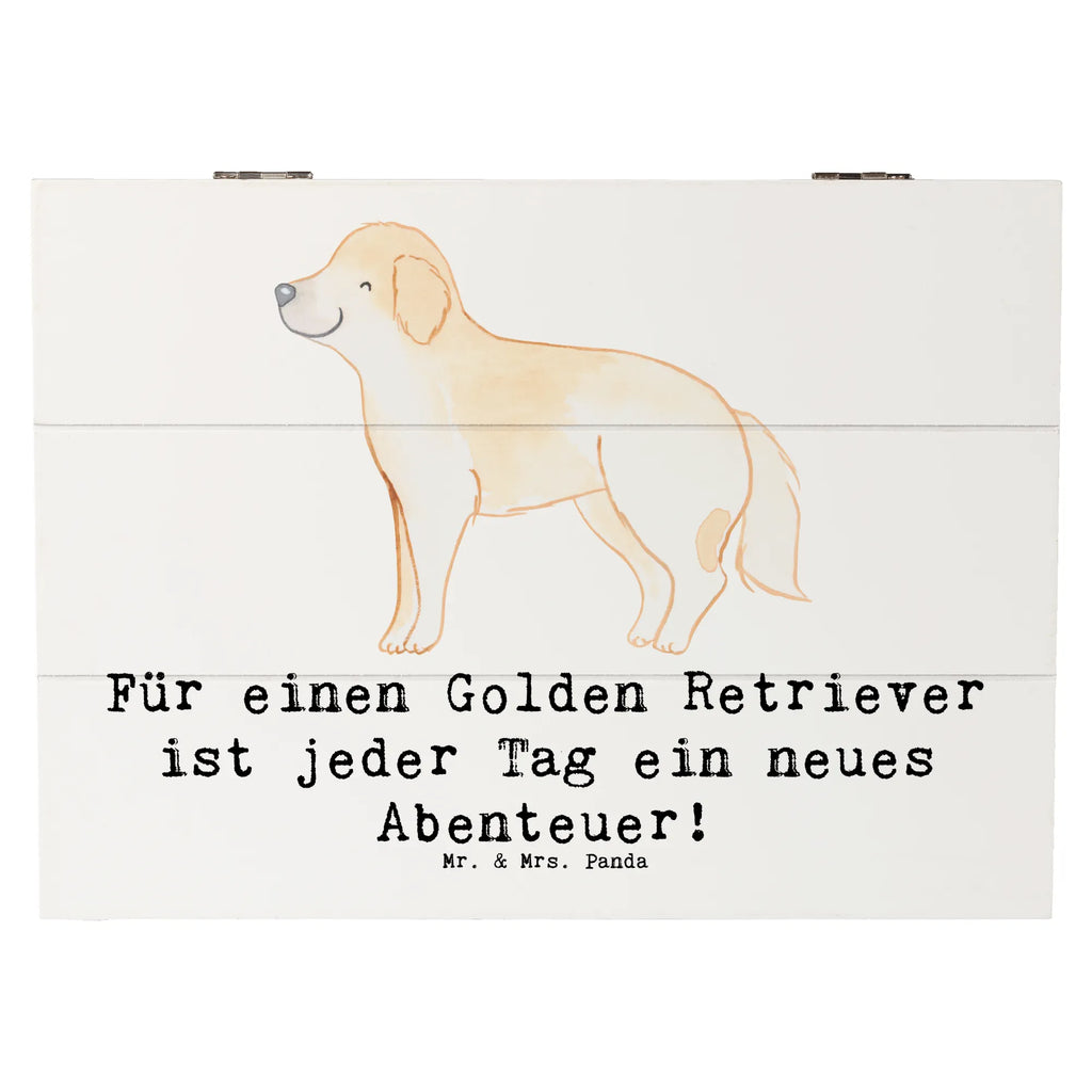 Holzkiste Golden Retriever Abenteuer Kiste, Geschenkdose, Schatzkiste, Geschenkbox, XXL, Dekokiste, Schatulle, Erinnerungskiste, Aufbewahrungsbox, Truhe, Holzkiste, Erinnerungsbox, Hund, Hunderasse, Rassehund, Hundebesitzer, Geschenk, Tierfreund, Schenken, Welpe