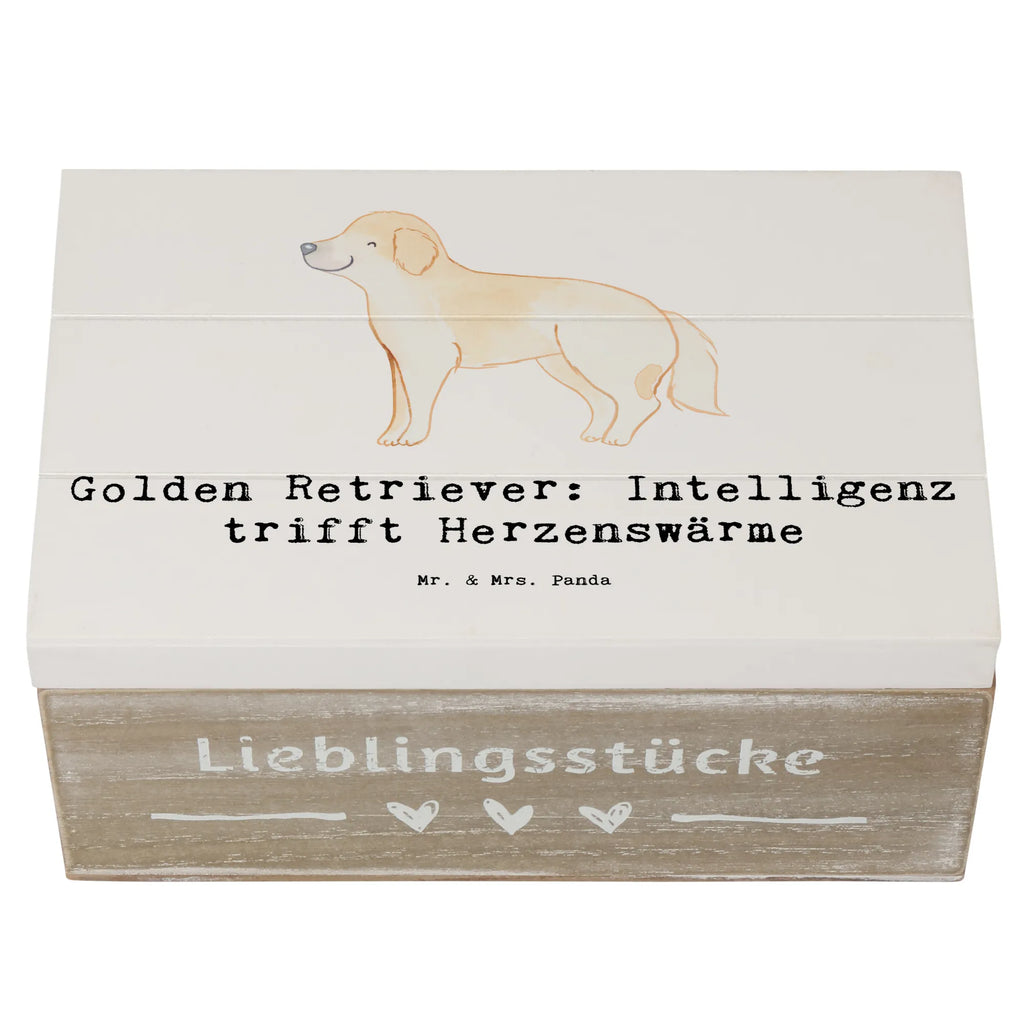 Wooden chest Golden Retriever: Intelligenz trifft Herzenswärme Holzkiste, Dekokiste, Schatulle, Kiste, XXL, Truhe, Schatzkiste, Geschenkbox, Aufbewahrungsbox, Geschenkdose, Erinnerungsbox, Erinnerungskiste, Hund, Hunderasse, Rassehund, Hundebesitzer, Geschenk, Tierfreund, Schenken, Welpe