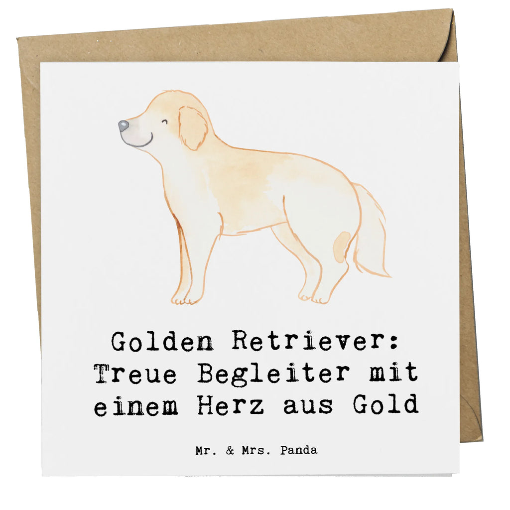 Deluxe Karte Golden Retriever Freund Klappkarte, Hochwertige Klappkarte, Geburtstagskarte, Karte, Hochwertige Grußkarte, Grußkarte, Glückwunschkarte, Einladungskarte, Hochzeitskarte, Hund, Hunderasse, Rassehund, Hundebesitzer, Geschenk, Tierfreund, Schenken, Welpe