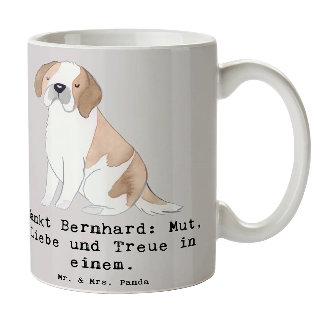 Mug Sankt Bernhard: Mut, Liebe und Treue in einem. Teetasse, Kaffeetasse, Porzellantasse, Tasse mit Motiven, Keramiktasse, Geschenktasse, Bürotasse, Tasse mit Zitaten, Tasse, Hund, Hunderasse, Rassehund, Hundebesitzer, Geschenk, Tierfreund, Schenken, Welpe