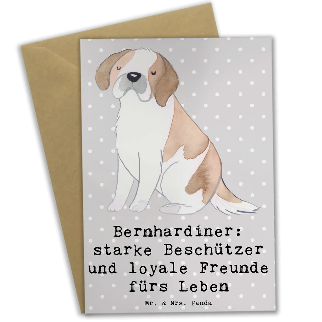 Grußkarte Bernhardiner Treue Klappkarte, Geburtstagskarte, Hochzeitskarte, Glückwunschkarte, Karte, Einladungskarte, Grußkarte, Ansichtskarten, Hund, Hunderasse, Rassehund, Hundebesitzer, Geschenk, Tierfreund, Schenken, Welpe