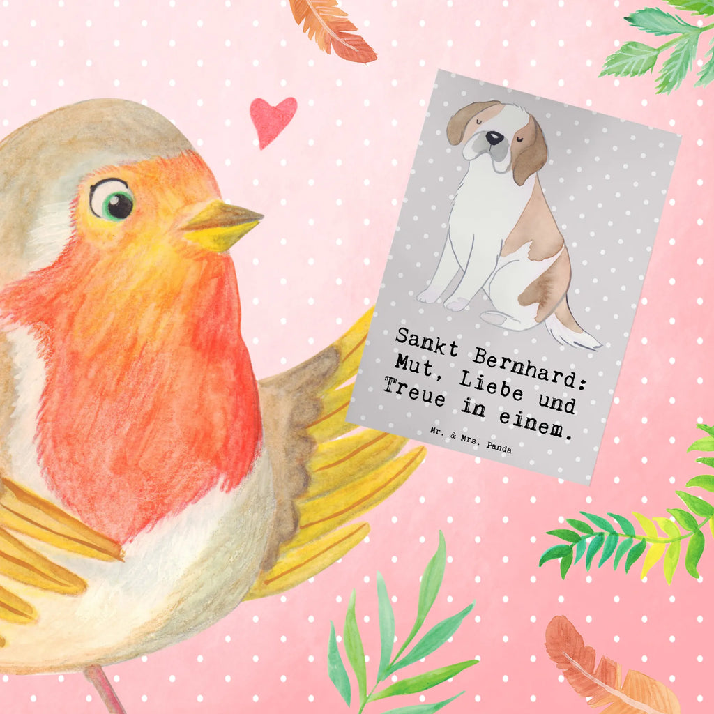Greetings card Sankt Bernhard: Mut, Liebe und Treue in einem. Karte, Hochzeitskarte, Ansichtskarten, Geburtstagskarte, Klappkarte, Grußkarte, Einladungskarte, Glückwunschkarte, Hund, Hunderasse, Rassehund, Hundebesitzer, Geschenk, Tierfreund, Schenken, Welpe