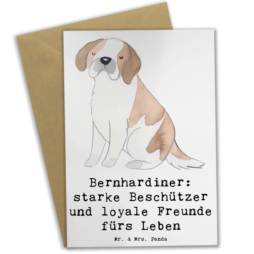 Grußkarte Bernhardiner Treue Klappkarte, Geburtstagskarte, Hochzeitskarte, Glückwunschkarte, Karte, Einladungskarte, Grußkarte, Ansichtskarten, Hund, Hunderasse, Rassehund, Hundebesitzer, Geschenk, Tierfreund, Schenken, Welpe