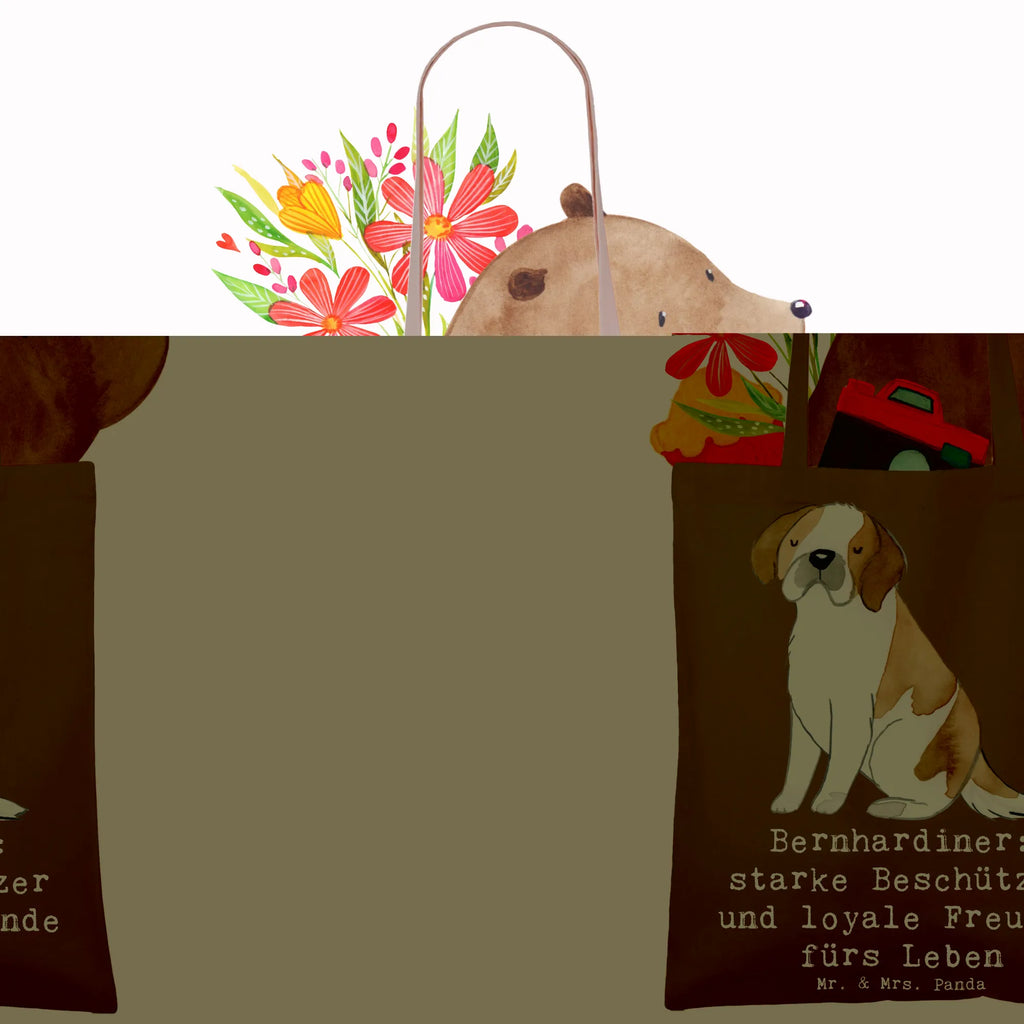 Tragetasche Bernhardiner Treue Stoffbeutel, Laptoptasche, Einkaufstasche, Beutel, Shopper, Tragetasche, Strandtasche, Umhängetasche, Beuteltasche, Stofftasche, Badetasche, Jutebeutel, Einkaufstüte, Tasche, Jutetasche, Schultertasche, Hund, Hunderasse, Rassehund, Hundebesitzer, Geschenk, Tierfreund, Schenken, Welpe