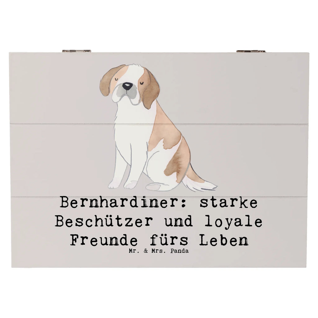 Holzkiste Bernhardiner Treue Erinnerungsbox, Kiste, Dekokiste, Geschenkdose, Truhe, Geschenkbox, Aufbewahrungsbox, Holzkiste, XXL, Schatzkiste, Erinnerungskiste, Schatulle, Hund, Hunderasse, Rassehund, Hundebesitzer, Geschenk, Tierfreund, Schenken, Welpe