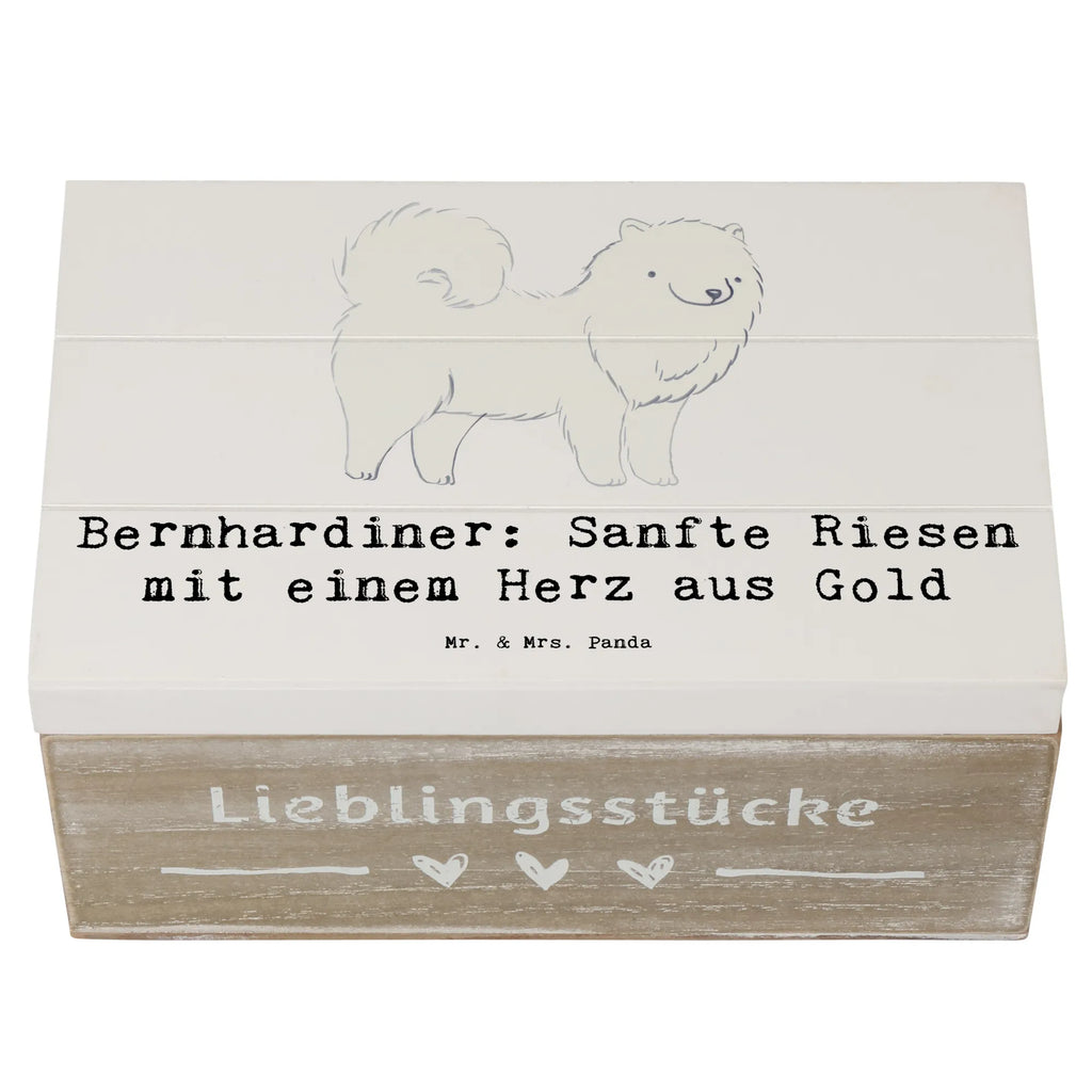 Wooden chest Bernhardiner: Sanfte Riesen mit einem Herz aus Gold Aufbewahrungsbox, Schatzkiste, Kiste, Erinnerungsbox, Holzkiste, Erinnerungskiste, Dekokiste, Schatulle, Geschenkdose, XXL, Truhe, Geschenkbox, Hund, Hunderasse, Rassehund, Hundebesitzer, Geschenk, Tierfreund, Schenken, Welpe