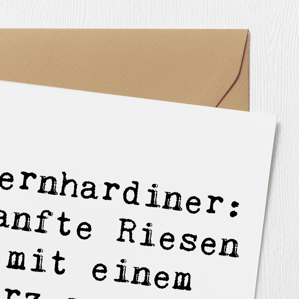 Deluxe Karte Spruch Bernhardiner Herz Glückwunschkarte, Geburtstagskarte, Karte, Grußkarte, Hochzeitskarte, Hochwertige Grußkarte, Klappkarte, Hochwertige Klappkarte, Einladungskarte, Hund, Hunderasse, Rassehund, Hundebesitzer, Geschenk, Tierfreund, Schenken, Welpe