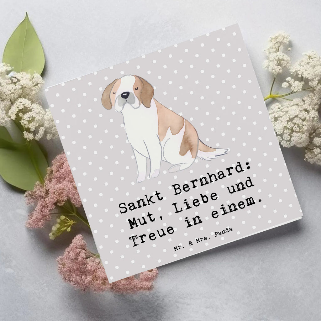 Deluxe Karte Sankt Bernhard Glückwunschkarte, Hochwertige Grußkarte, Einladungskarte, Hochwertige Klappkarte, Klappkarte, Karte, Grußkarte, Geburtstagskarte, Hochzeitskarte, Hund, Hunderasse, Rassehund, Hundebesitzer, Geschenk, Tierfreund, Schenken, Welpe