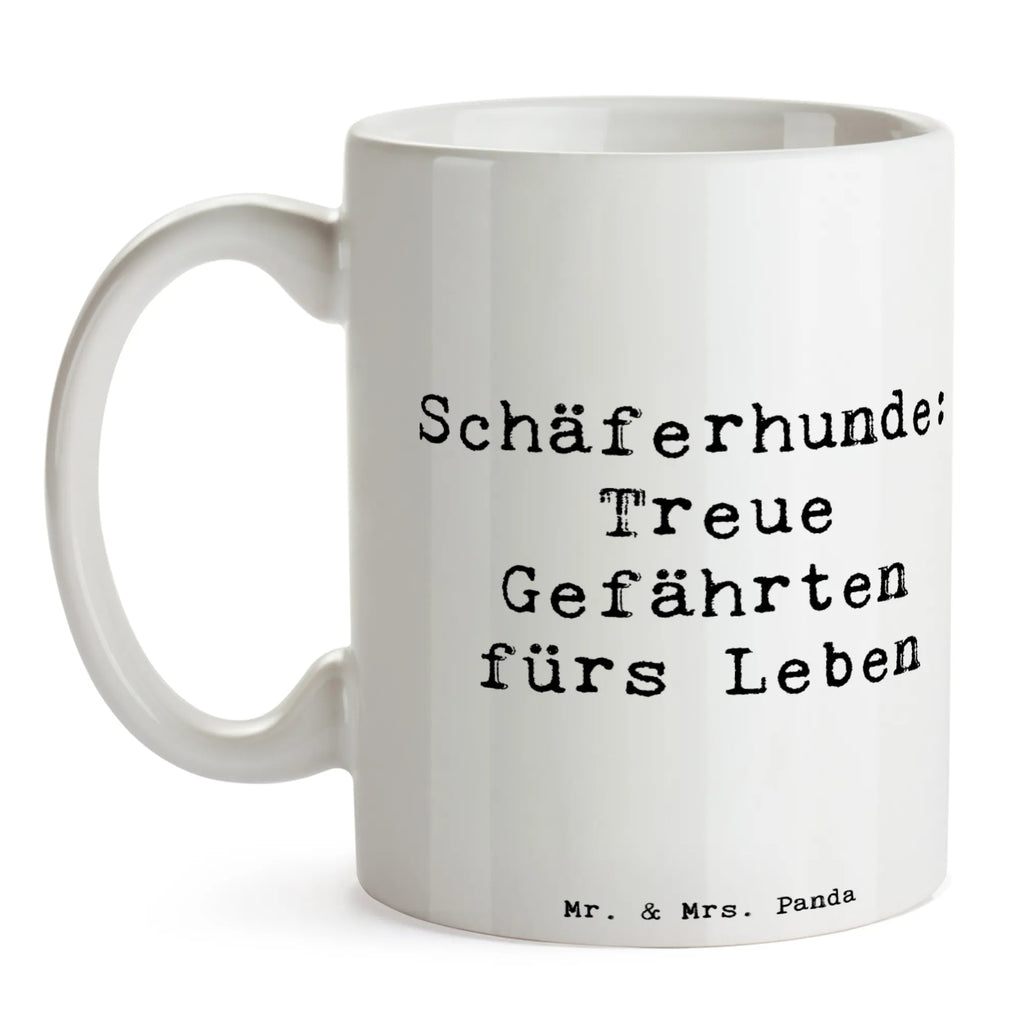 Mug Saying Schäferhunde: Treue Gefährten fürs Leben Kaffeetasse, Tasse mit Motiven, Tasse mit Zitaten, Teetasse, Bürotasse, Keramiktasse, Tasse, Porzellantasse, Geschenktasse, Hund, Hunderasse, Rassehund, Hundebesitzer, Geschenk, Tierfreund, Schenken, Welpe